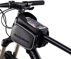 Waterproof Bike Top Tube Bag - Phone Bag for 6.2” & Under