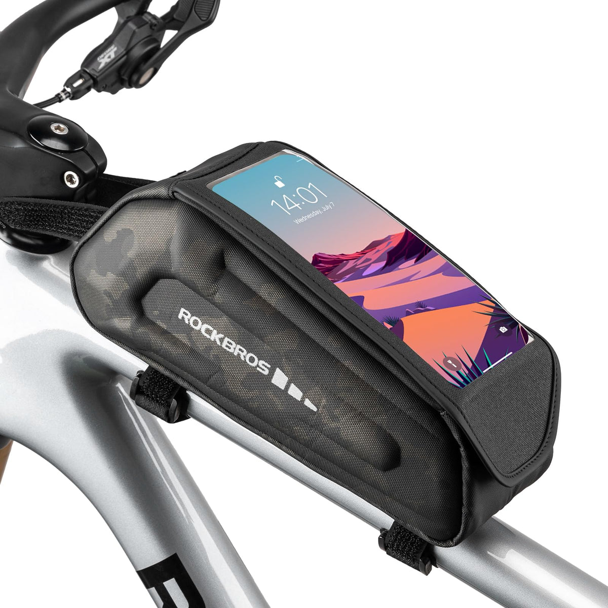 Bike Phone Bag EVA Waterproof Under 6.8‘’ Bicycle Accessories Pouch