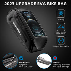 Bike Phone Bag EVA Waterproof Under 6.8‘’ Bicycle Accessories Pouch
