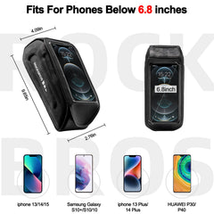 Bike Phone Bag EVA Waterproof Under 6.8‘’ Bicycle Accessories Pouch