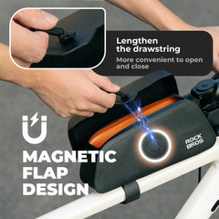 Bike Frame Bag Magnetic 100% Waterproof 0.6L/0.9L