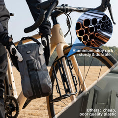 Bike Waterproof 4L Front Fork Bag with Bike Rack